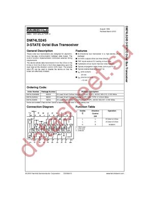 DM74LS245N datasheet  